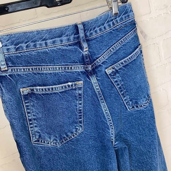 Free people jeans the lasso denim in sapphire‎ button fly high rise distressed - Picture 9 of 11